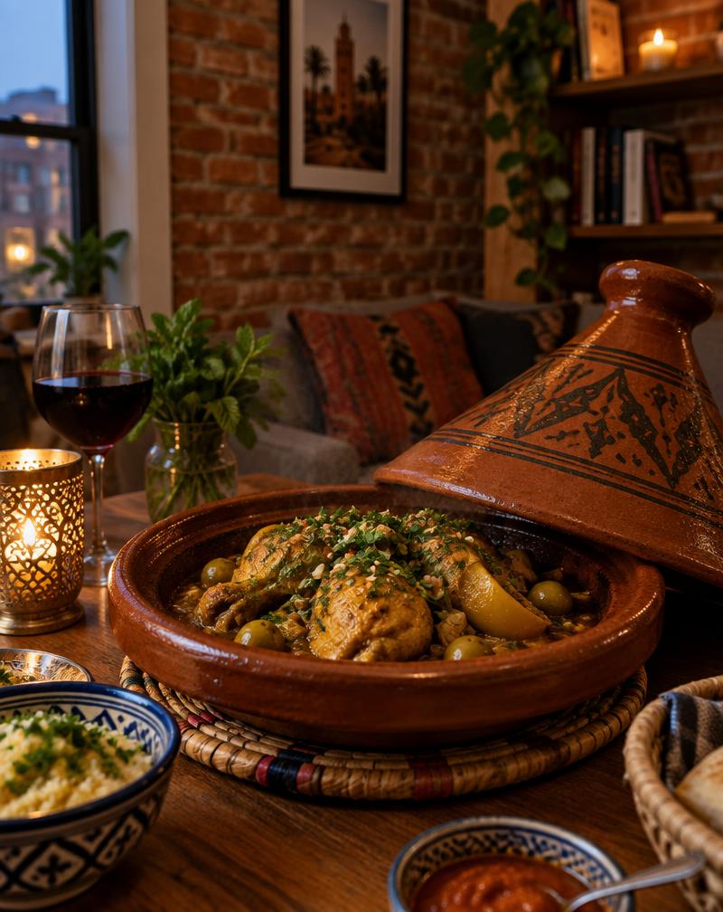 Tajine et thé à la menthe à Saint-Salvy